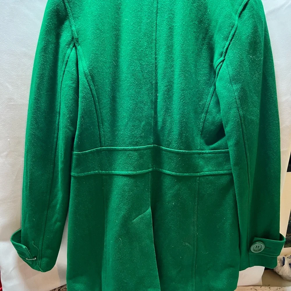 Delia’s‎ Green Wool Blend Pea Coat Double Breasted Classic Jacket Women’s Size S